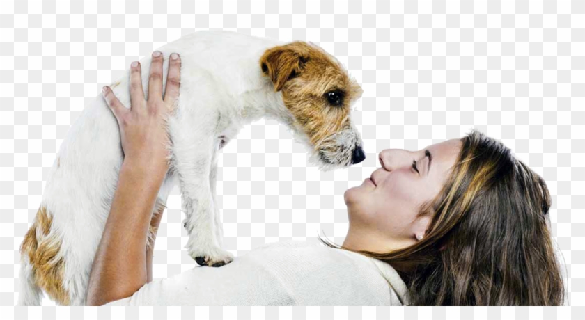 Person With A Pet - Dog And Woman Png Clipart #2163692