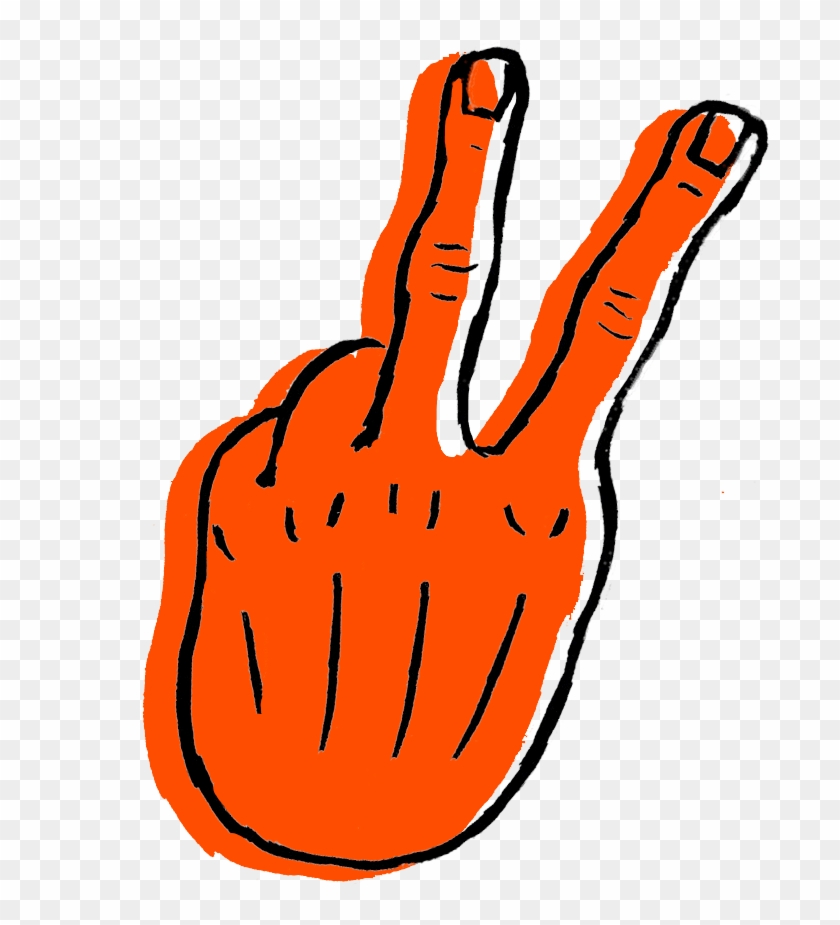 V Sign Clipart #2163822