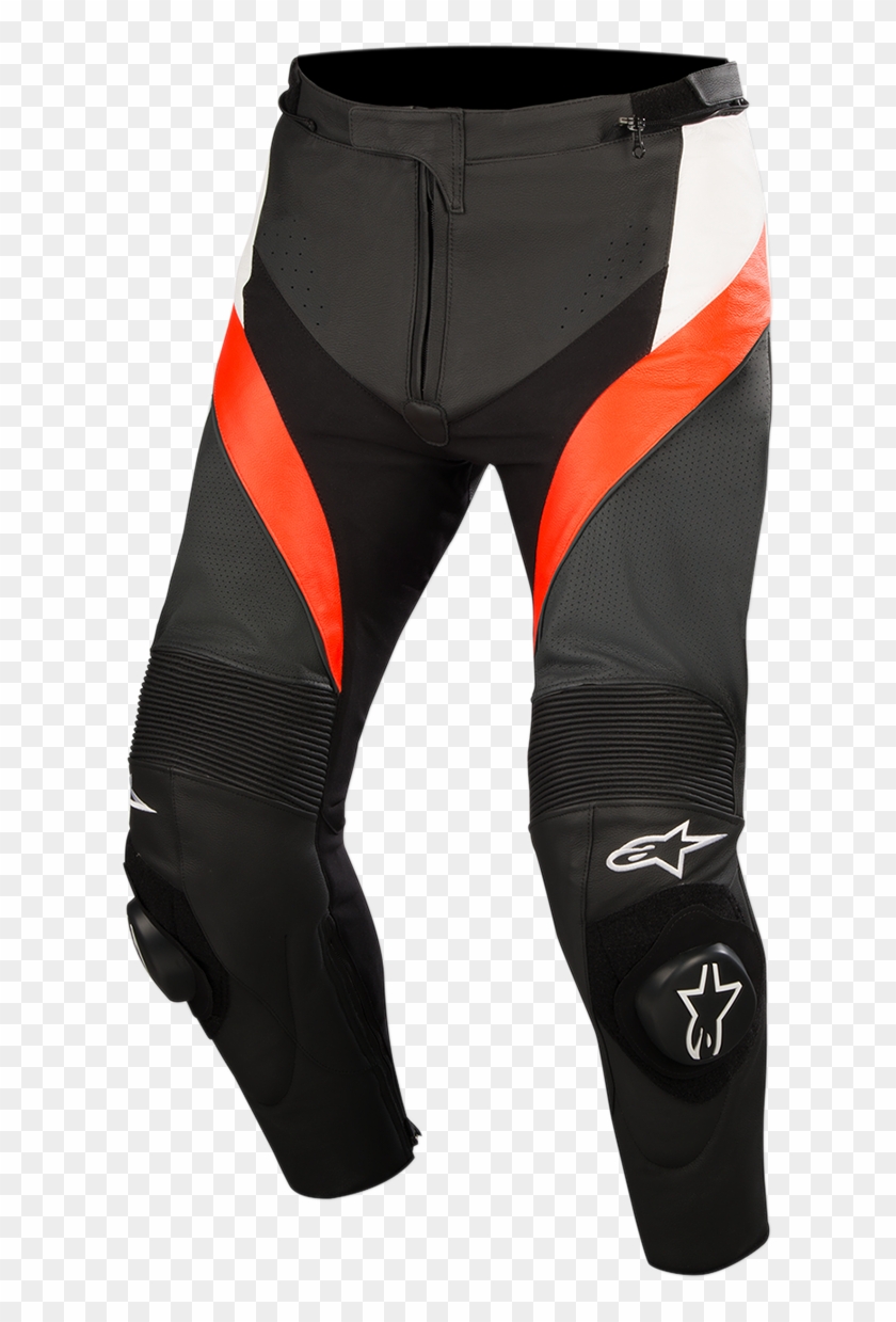 Alpinestars Missle Airflow Leather Pants Black/white/red - Kurtka Alpinestars Missile Clipart #2163892