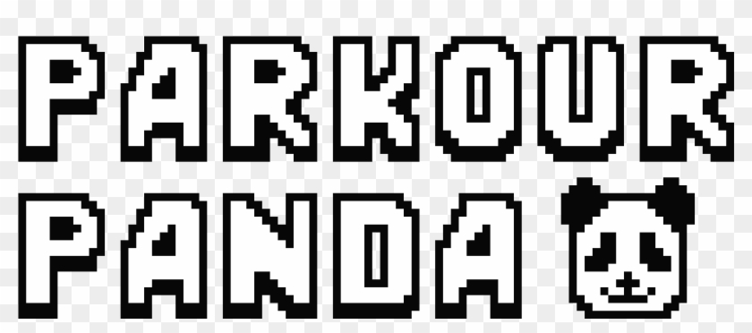 Parkour Panda - Monochrome Clipart #2164358