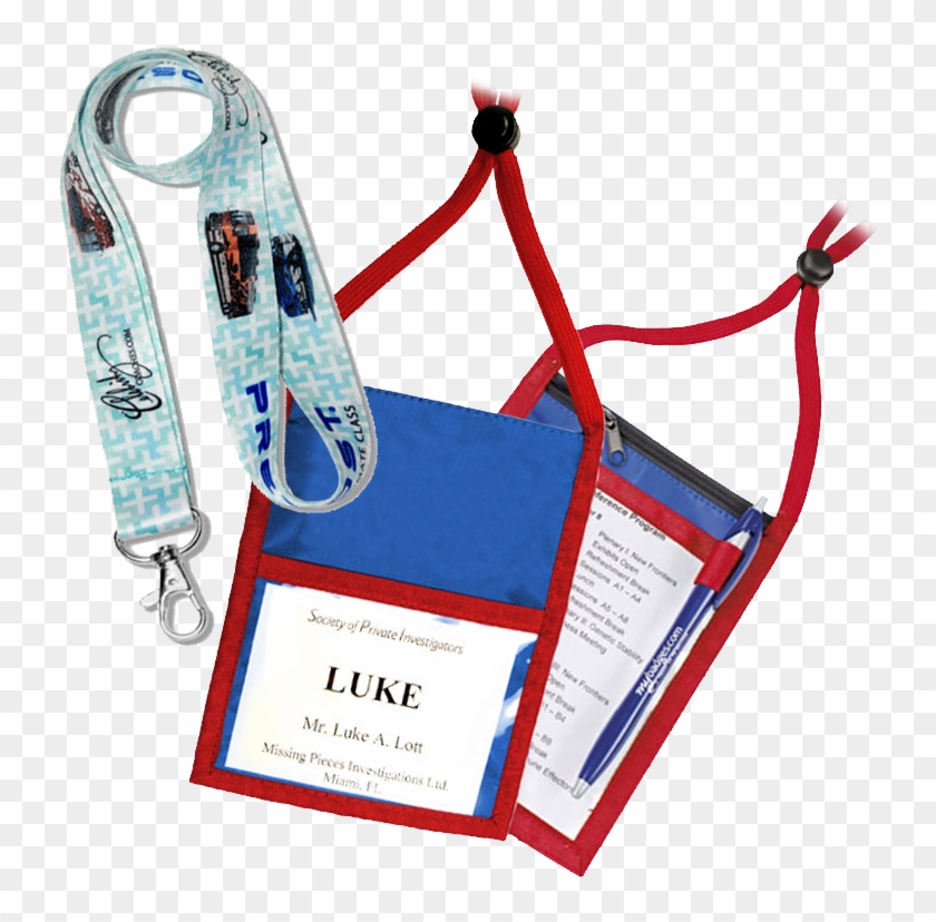 Name Badge Holders, Lanyards, For Conferences, Events Clipart #2164956