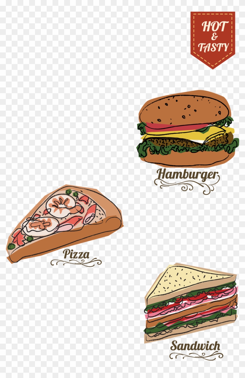 Hot Lunch Png Free - Hamburger Clipart #2165455