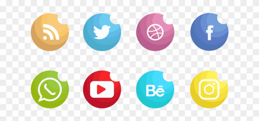 Social Media Icons Set Vector Clipart
