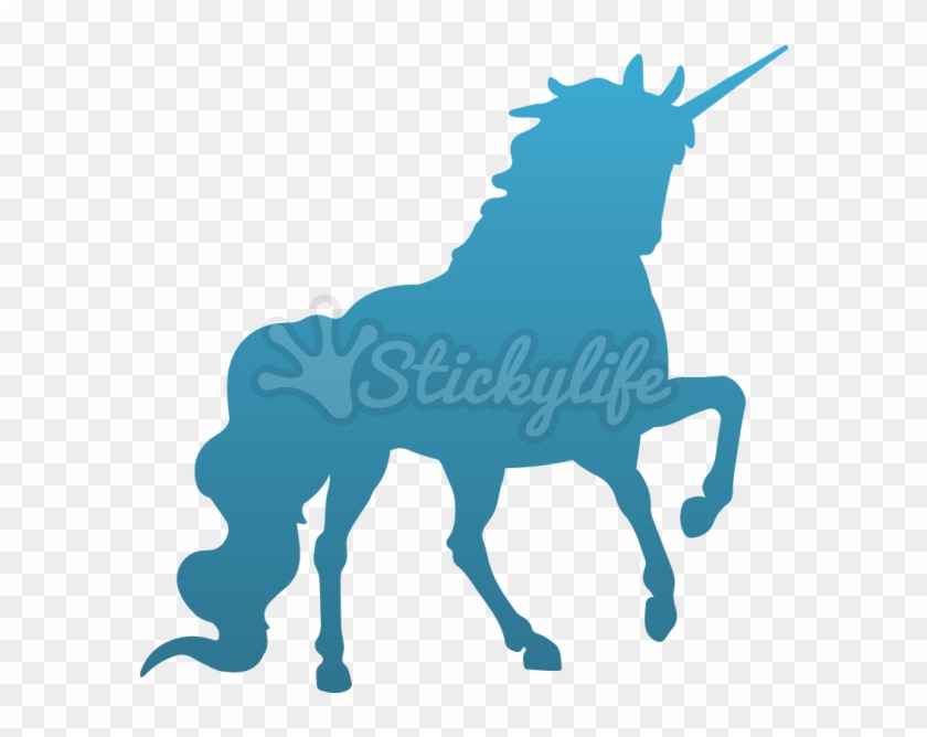 Unicorn Decal - Unicorn Silhouette Png Clipart Transparent Png #2166845