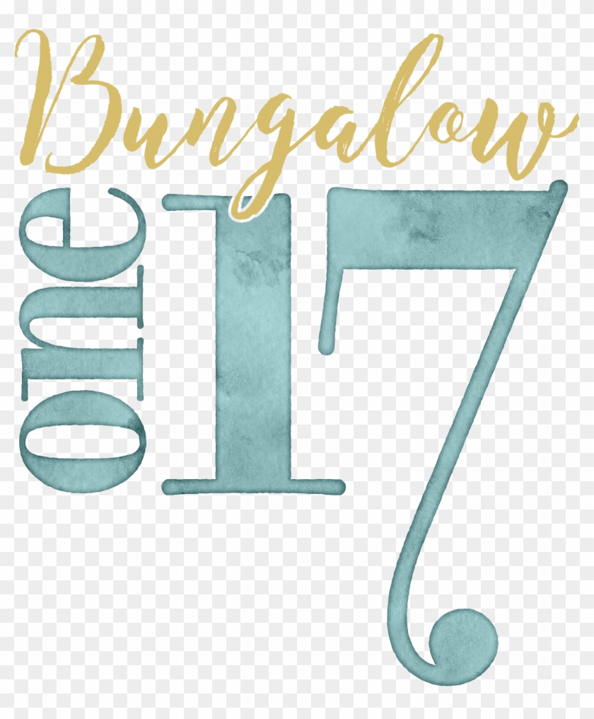 Bungalow One Seventeen - Calligraphy Clipart #2167143