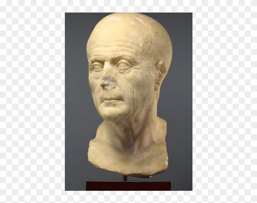 , Marble Postold Manosimo - Head Of An Old Man Clipart