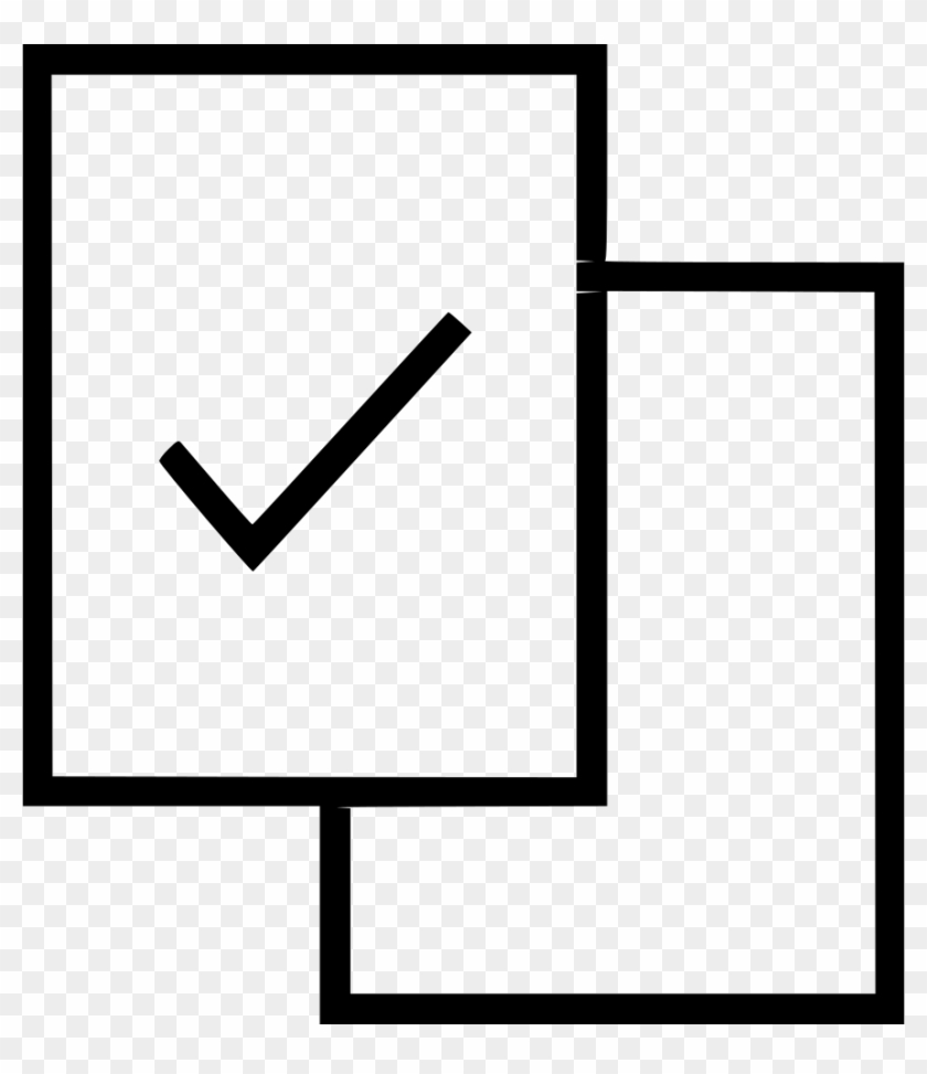 Business Check Mark Duplicate Documents Comments Clipart