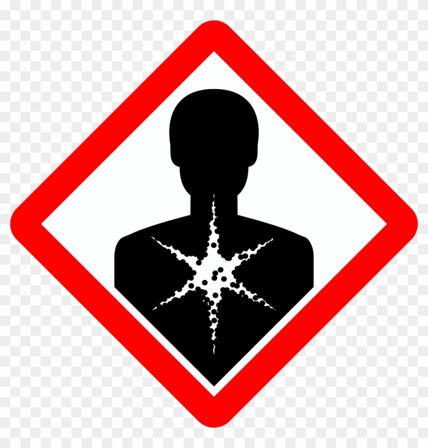 Sign Warning Symbol - Health Hazard Sign Clipart