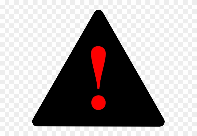 How To Set Use Black Black Red Warning 1 Svg Vector - Warning Sign Black And Red Clipart #2168810