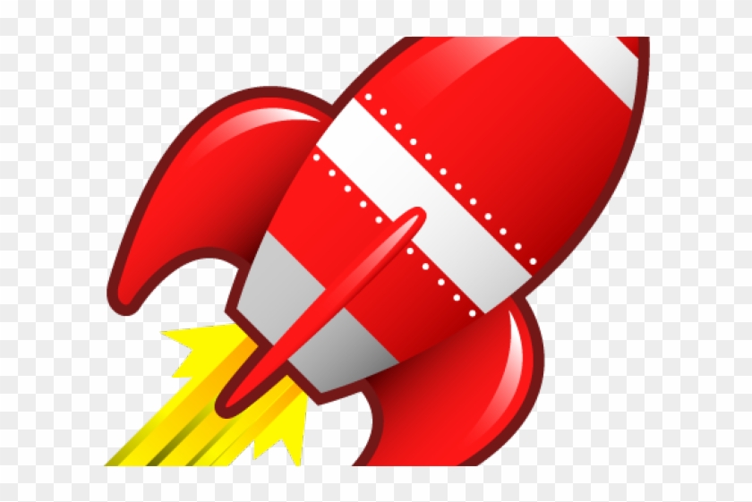 Rocket Clipart Icon - Red Rocket Ship Clipart - Png Download