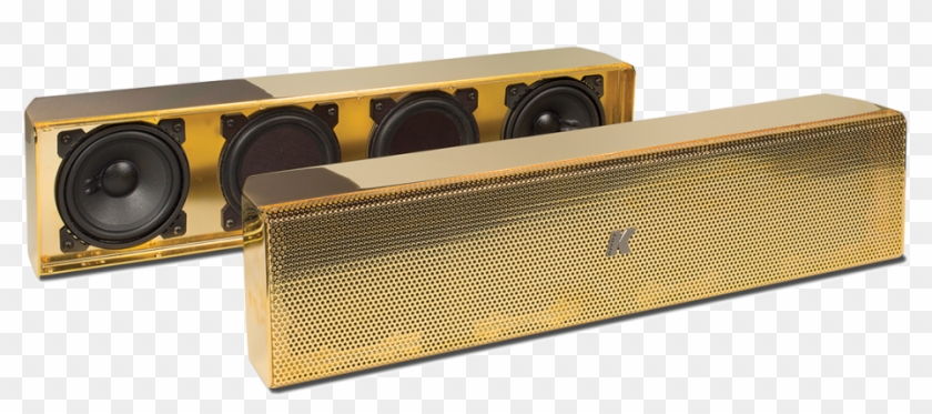 Speakers Transparent Gold - Subwoofer Clipart #2169641