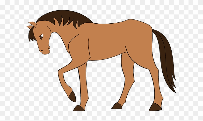 How To Draw A Mustang Horse - Drawing Clipart