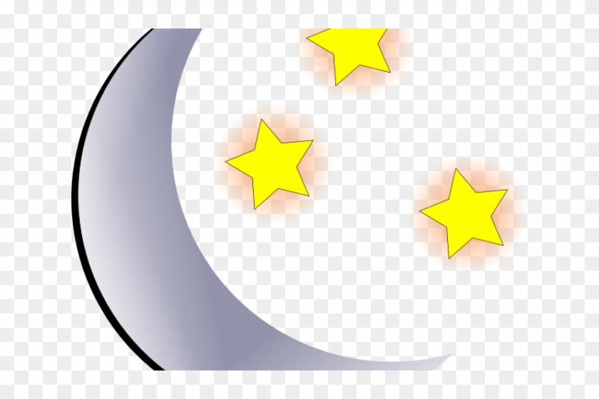 Moon And Stars Clipart - Circle - Png Download #2170348