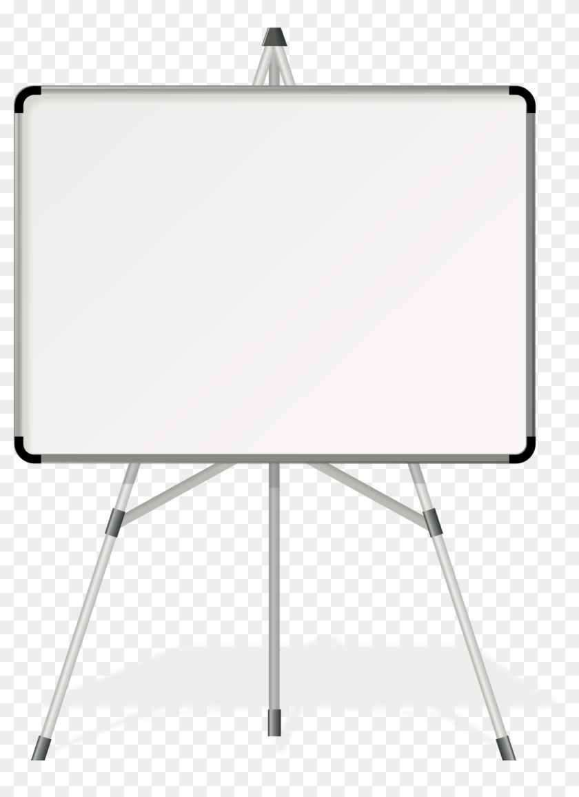 Clip Transparent Board Clipart Whiteboard Easel - Blank Whiteboard Png