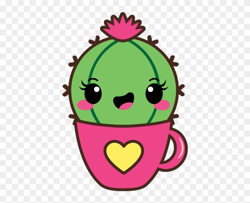 Kawaii Cactus Stickers Messages Sticker-2 - Kawaii Cactus Clipart - Png Download
