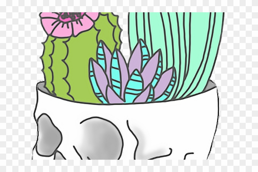 Cactus Clipart Aesthetic - Cactus Skull - Png Download