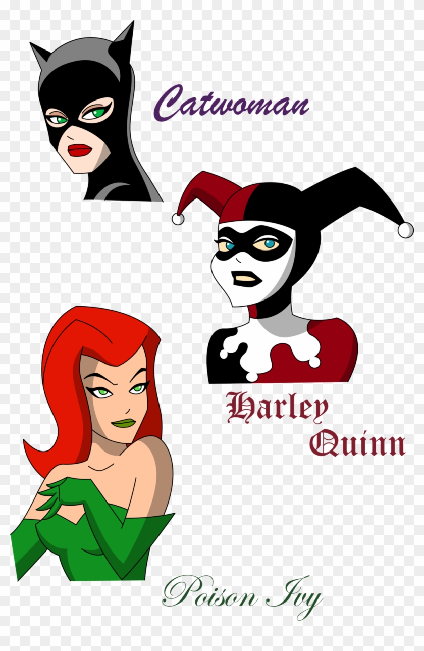 Harley Quinn Clipart Face - Poison Ivy Cartoon Profile - Png Download #2170893