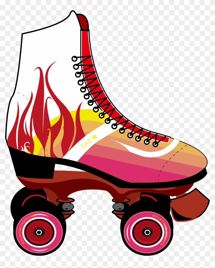 Roller Skates Roller Skating Skateboard Clip Art - Roller Skate Clip Art - Png Download