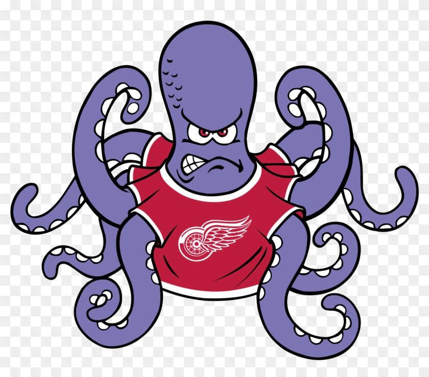 Detroit Red Wings Logo Png Transparent - Detroit Red Wings Octopus Logo Clipart #2172284
