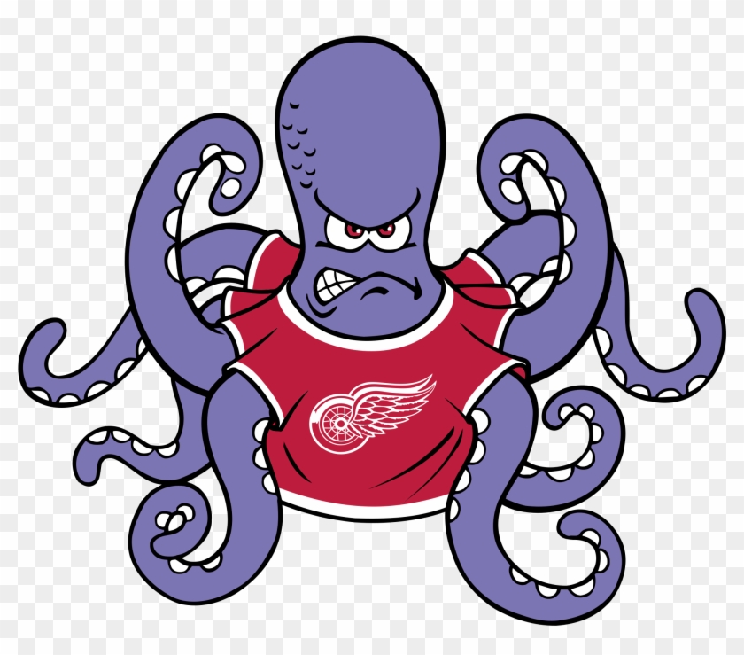 Detroit Red Wings Logo Png Transparent - Detroit Red Wings Octopus Logo Clipart