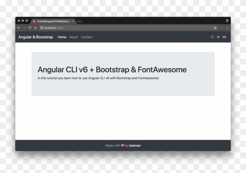 Transparent Navigation Bar Bootstrap - Font Awesome With Angular Cli Clipart #2172329