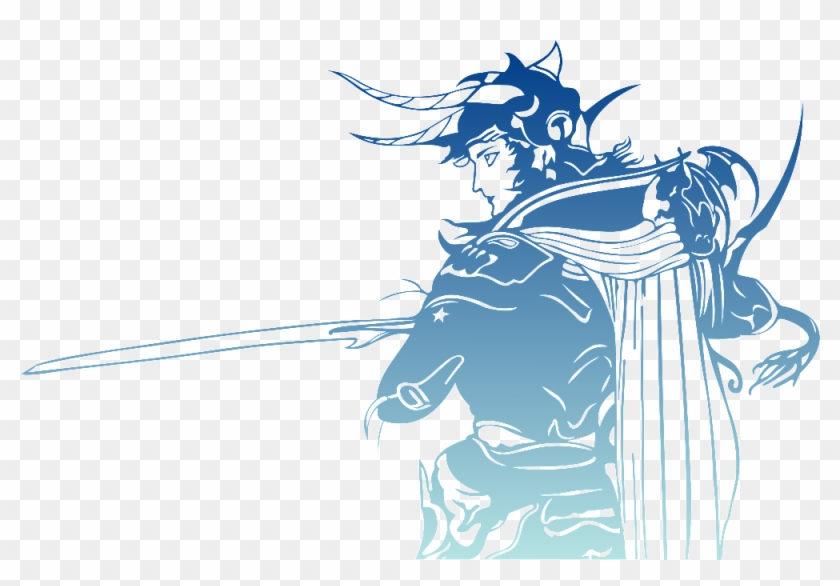 Final Fantasy, Logo, Warrior Of Light - Final Fantasy 1 Icon Clipart #2172566