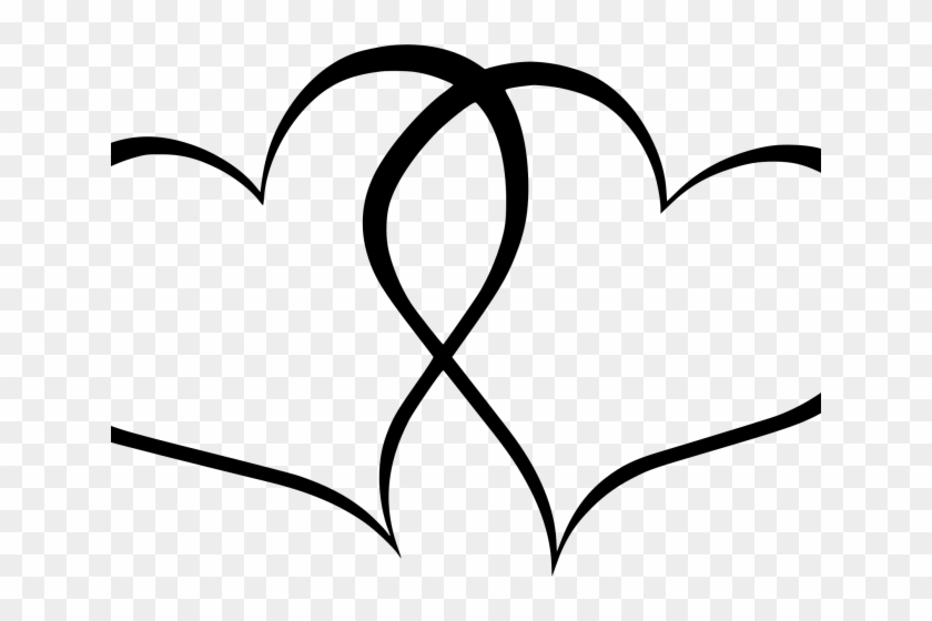 Rustic Heart Vector Transparent - Transparent Black And White Heart Clipart - Png Download