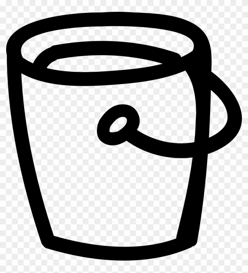 Tray Hand Drawn Outline Comments - Balde Vector Png Clipart