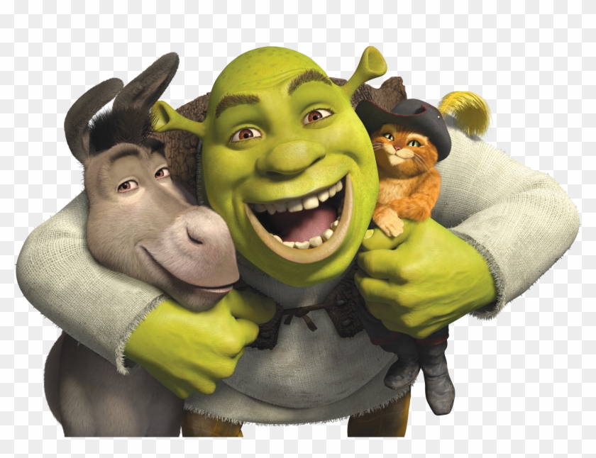 Win A Shrek Anniversary 4 Movie Collection On Blu Ray - Shrek Donkey And Cat Clipart