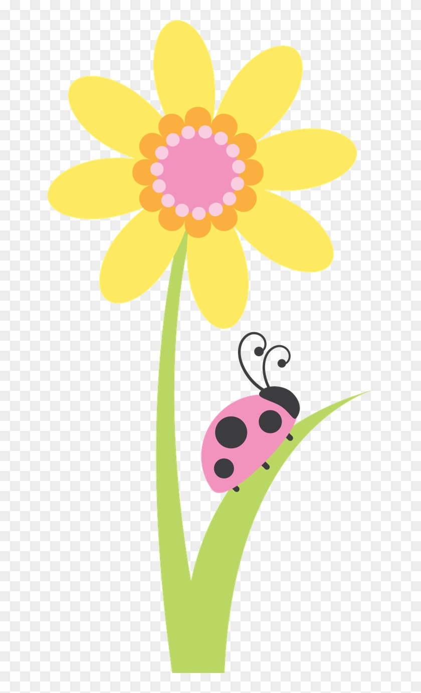 Joaninhas Minus Pinterest Pink Ladybug Ⓒ - Flor Jardim Encantado Png Clipart #2173509