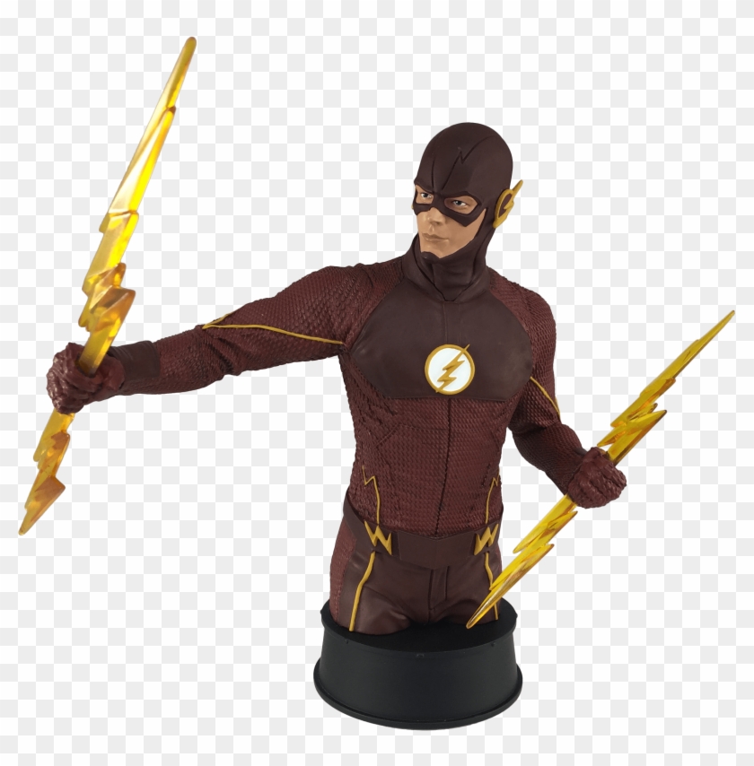 Based On The Hit Cw Show The Flash, This Hand Painted, - Flash Bust Clipart #2174130