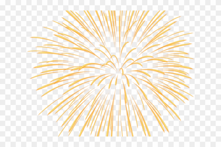 Gold Clipart Firework - Png Download