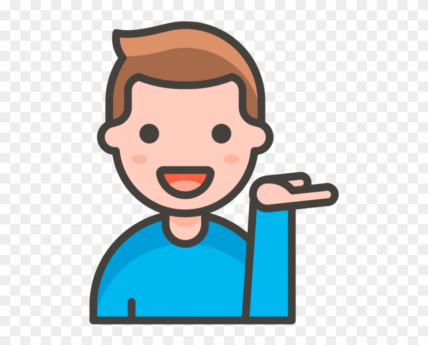 Man Tipping Hand Emoji - Emoji Doctor Clipart