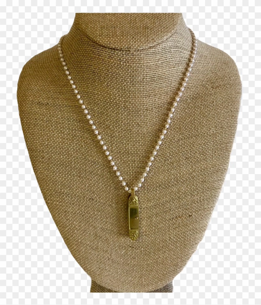Knife Pearl Necklace, Mini Knife Necklace, Gold Knife - Chain Clipart #2174966