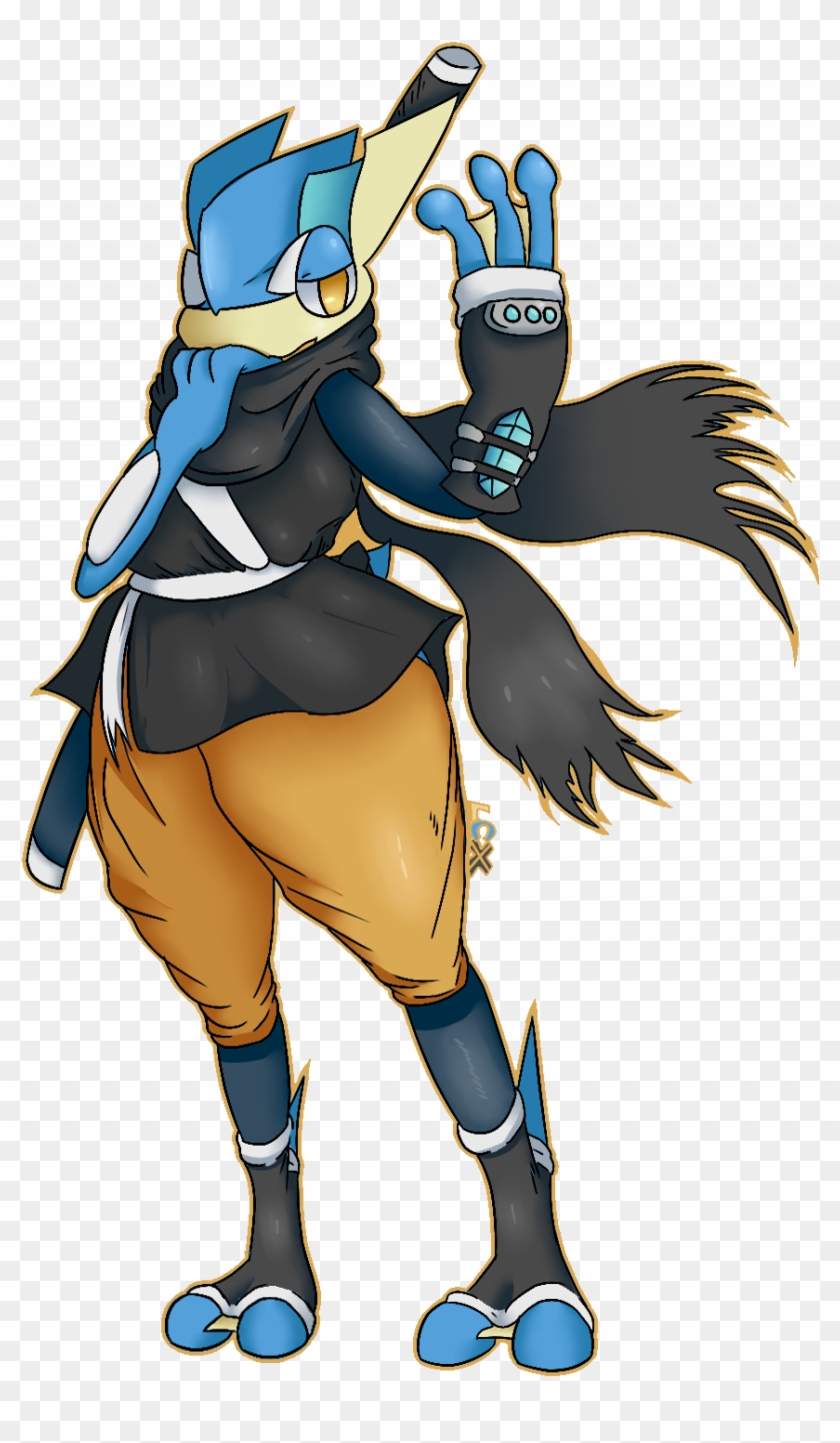 Ninja Greninja - Cartoon Clipart