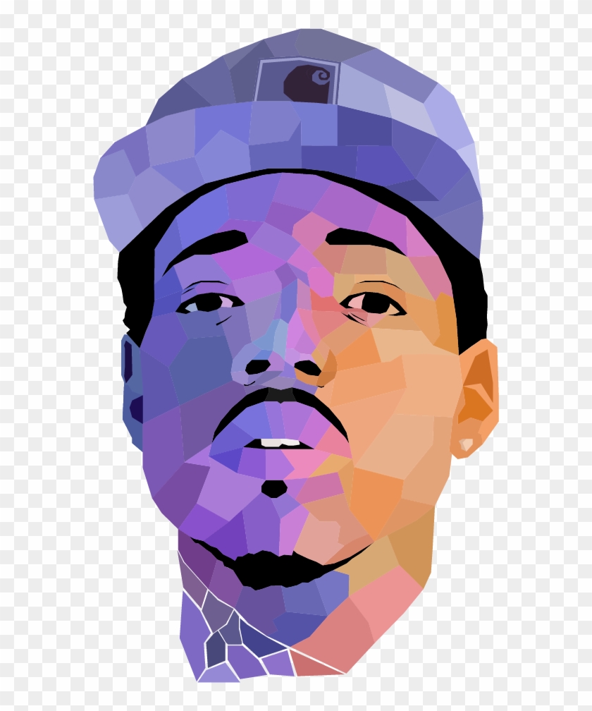 This Is A Geometric Wpap Vector Portrait Of Chance - Chance The Rapper Vector Clipart