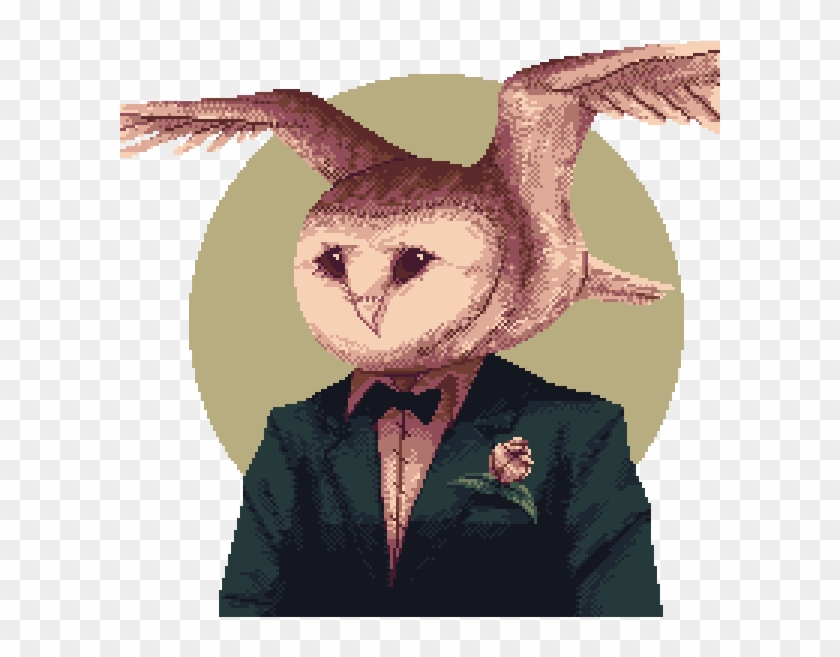 Owl Groom - Cartoon Clipart