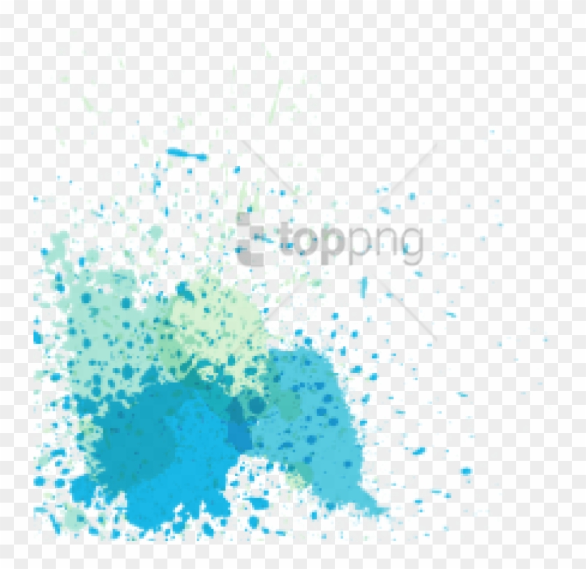Free Png Download Blue Paint Splash Png Png Images - Illustration Clipart #2177392