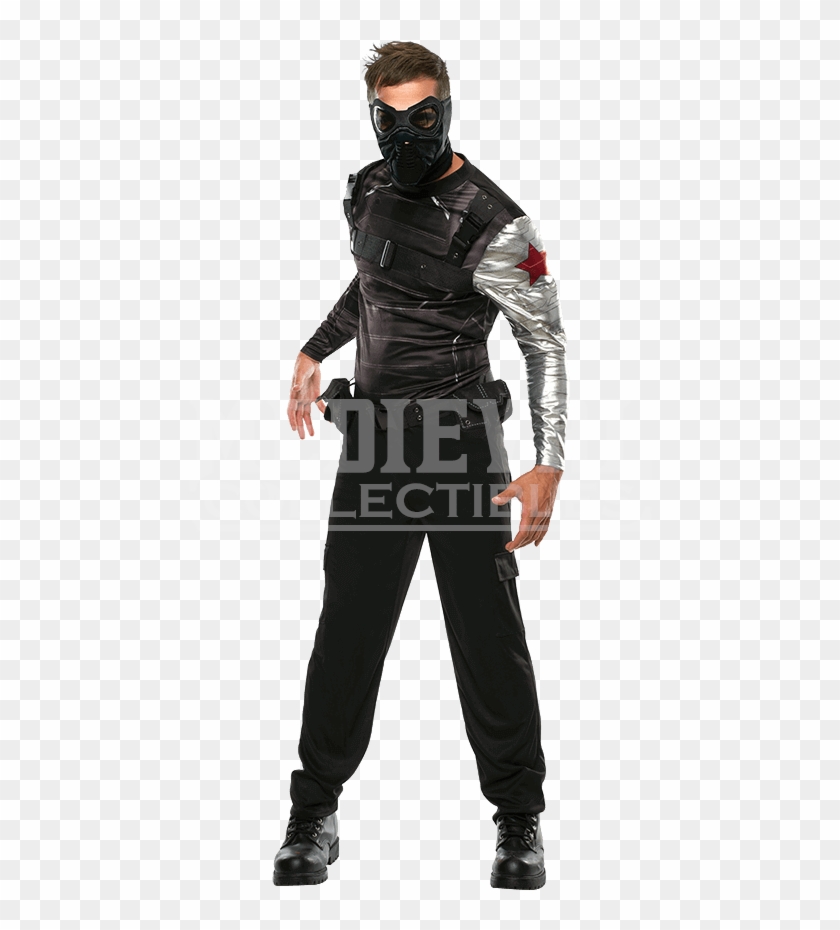 Adult Winter Soldier Costume Clipart
