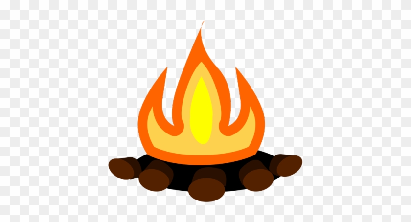 Flames Clipart Rocket Engine - Camp Fire Transparent Background - Png Download #2178655