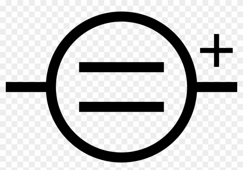 Electrical Power Symbol Clipart - Dc Power Pack Symbol - Png Download