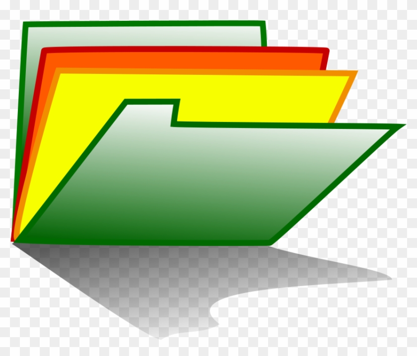Folder 2 Clipart, Vector Clip Art Online, Royalty Free - Folder Icon Gif Transparent - Png Download