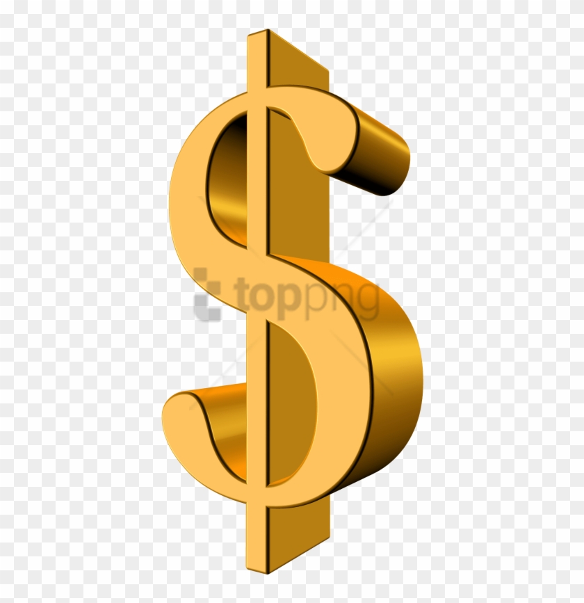 Free Png Gold Dollar Sign Png Png Image With Transparent - Dollar Gold Coins Png Clipart #2180251
