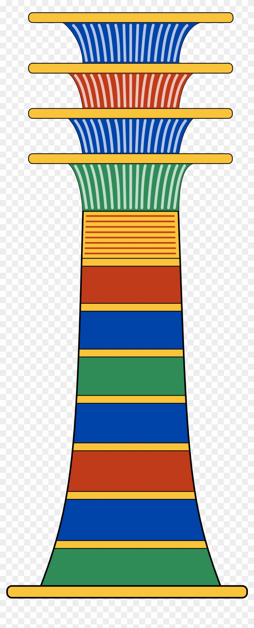 2000 X 4457 6 - Ancient Egypt Djed Clipart #2180591