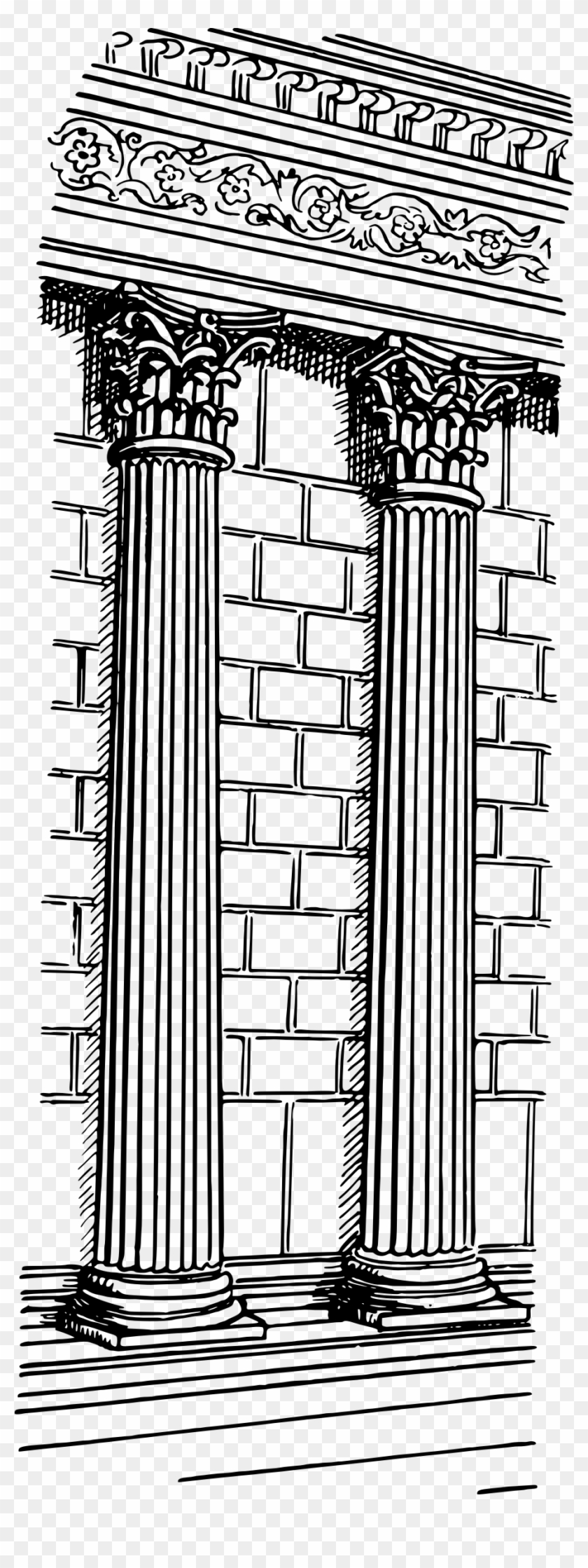 Semi Column Vector Clipart Image - Column Vector Png Transparent Png