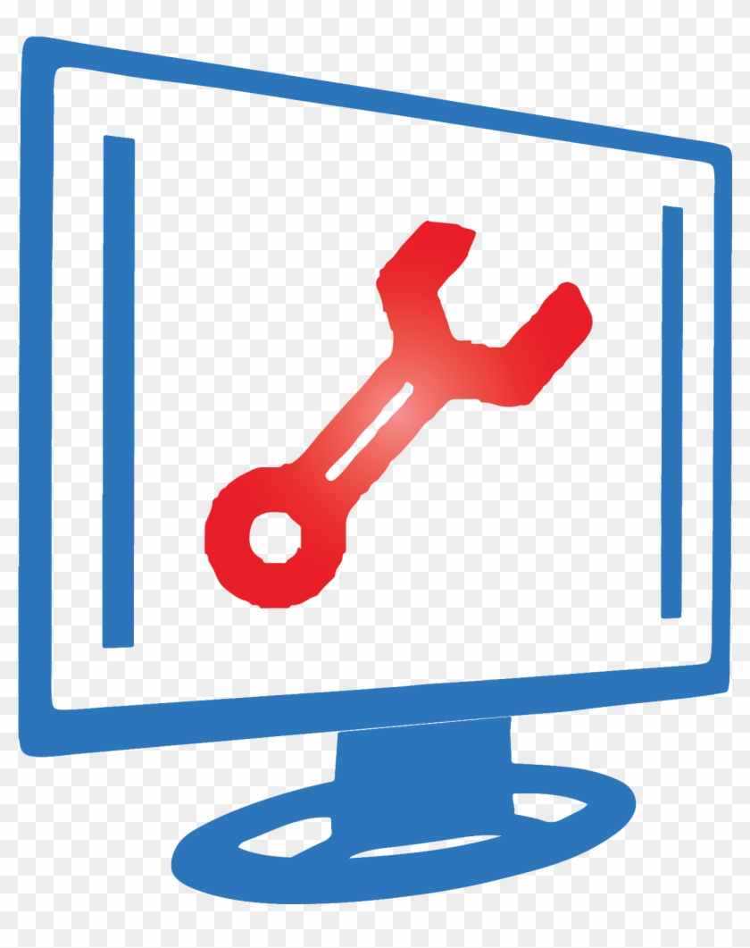 Computer Repair Image - Clip Art Computer Repairs Logo - Png Download #2180635