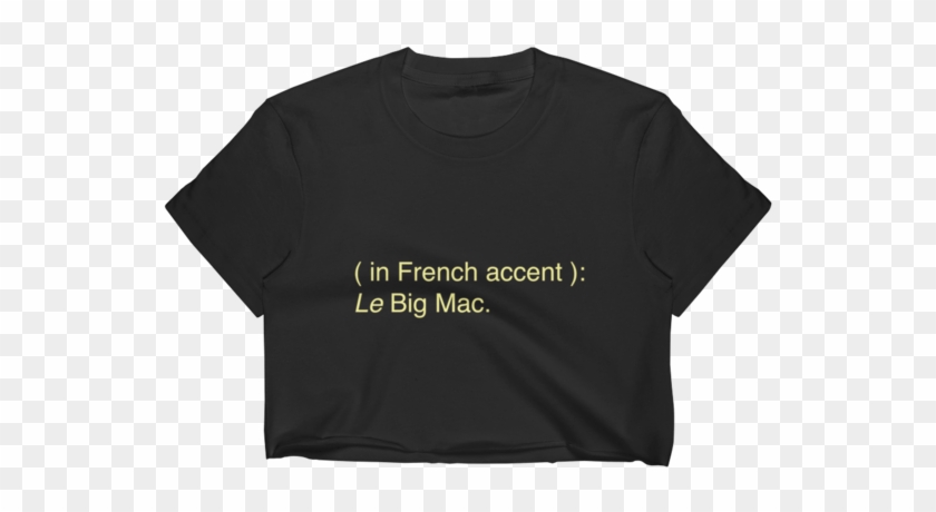 "le Big Mac" Crop Top Marble Clothing - Active Shirt Clipart