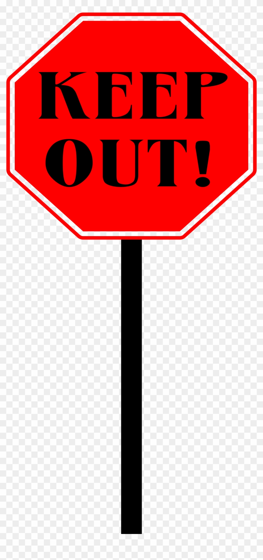 Big Image - Keep Out Clip Art - Png Download
