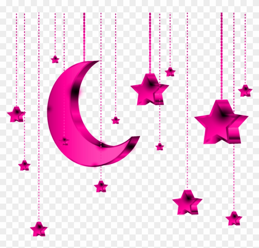 #mq #pink #star #stars #moon #hanging Clipart #2181428