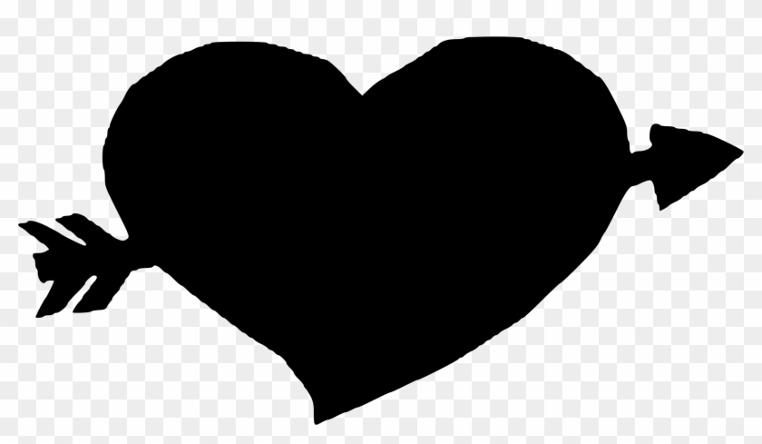 Big Image - Arrow Through Heart Png Clipart #2181774